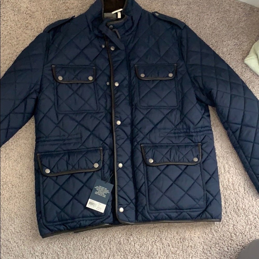 Dark blue jacket cole haan
